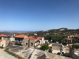 Fototapeta na wymiar view of old town in Cyprus 