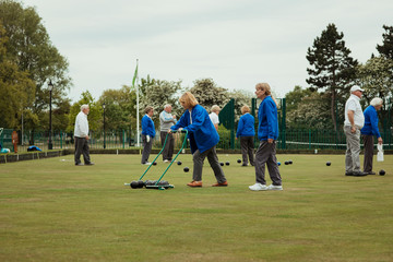 Collecting the Bocce Balls