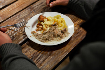 Essen auf einem Teller