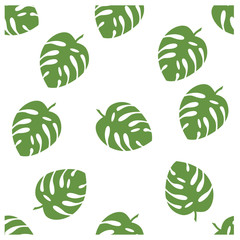 simple seamless pattern a leaf design vector