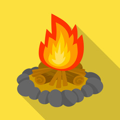 Isolated object of flame and light sign. Set of flame and fire stock symbol for web.