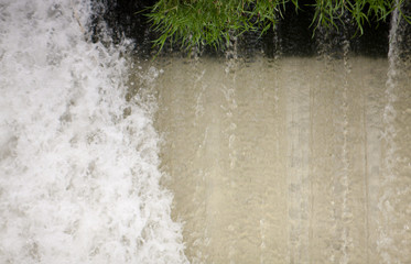 Stormy streams of water