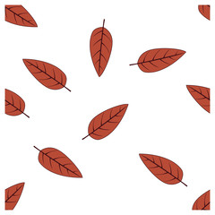 simple seamless pattern a leaf design vector