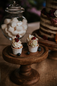 cupcake dessert on a wedding