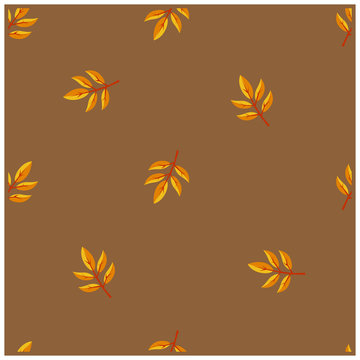 simple seamless pattern a leaf design vector