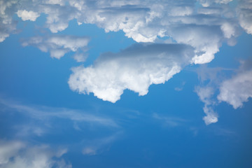 blue sky with light white clouds