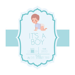 its a boy card with little baby character