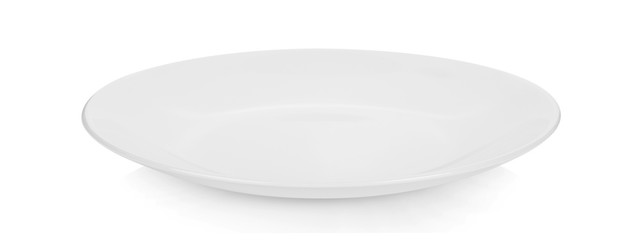 plate on white background