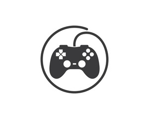 video game controller logo icon vector illustration