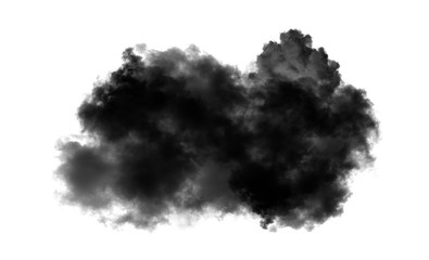 white clouds on black background