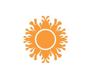 sun Logo icon vector illustration design