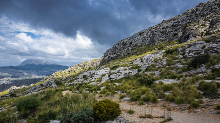 landscape of Sierra de Tramuntana, Mallorca, Spain