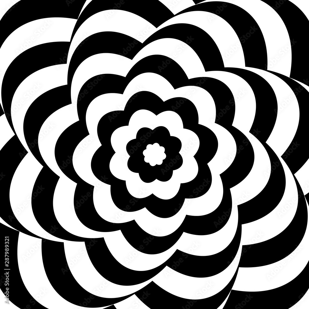 Aufkleber abstract striped geometric pattern background vector design. flower ornamental backdrop.