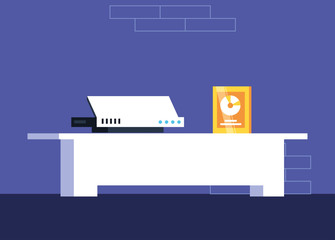 video game console with compact disk