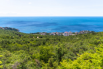 Fototapeta na wymiar Beautiful landscape with the Black Sea in Foros. Crimea