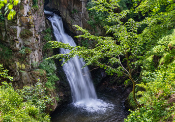 Waterfall on the Wilczki creek, Poland