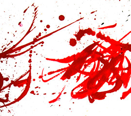 ink texture shape japan style white background