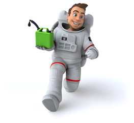 Fun astronaut - 3D Illustration