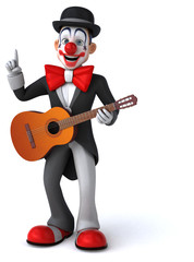 Fun clown - 3D Illustration