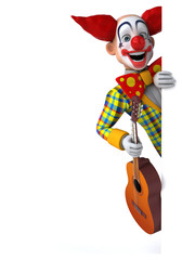 Fun clown - 3D Illustration