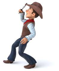 Fun Cowboy - 3D Illustration