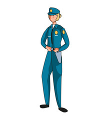 female police officer avatar character
