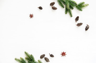 Christmas natural decor background