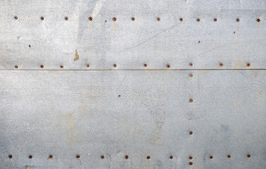 Texture of old galvanized iron sheets - 288008153