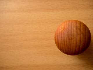 Brown wooden knob