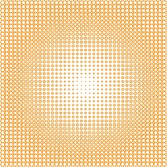 Orange background with floristic pattern