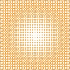 Orange background with floristic pattern
