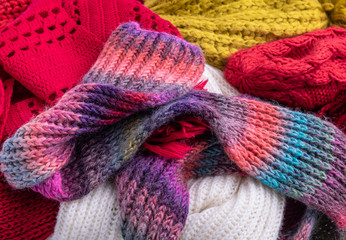 Winter shaf as a background.