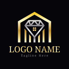 Real estate logo design template