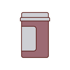 bottle drugs medicine isolated icon