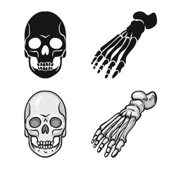 Vector illustration of medicine and clinic symbol. Set of medicine and medical stock symbol for web.