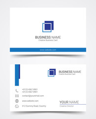 Modern business card design template set, vector illustration