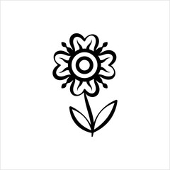 Flower Icon, Abstract Flower