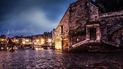 Naklejka premium night view of italy
