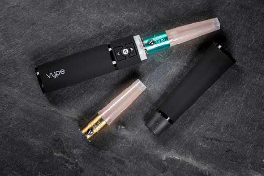 Vype ePen nicotine dispenser and caps