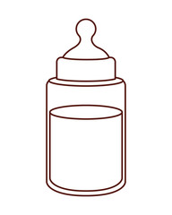 bottle milk baby isolated icon