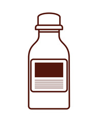 bottle drugs medicine isolated icon