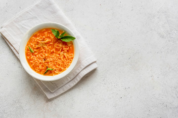 Alphabet Tomato Soup