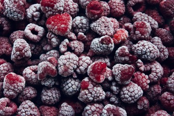 Healthy and delicious red raspberry 