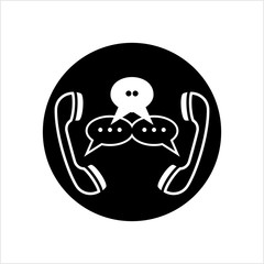 Telephone Receiver Chatting Icon