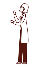 pediatrician female doctor professional character