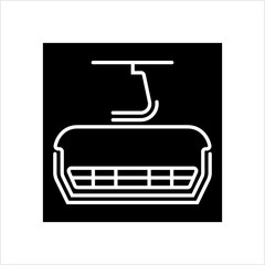 Ski Lift Icon, Aerial Lift Icon