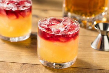 Whiskey New York Sour Cocktail