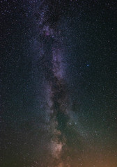 Milky way in the summer starry sky
