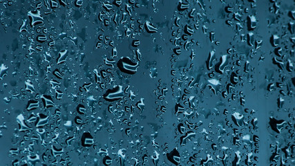 water drops on glass