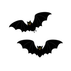 Set of Halloween bats.